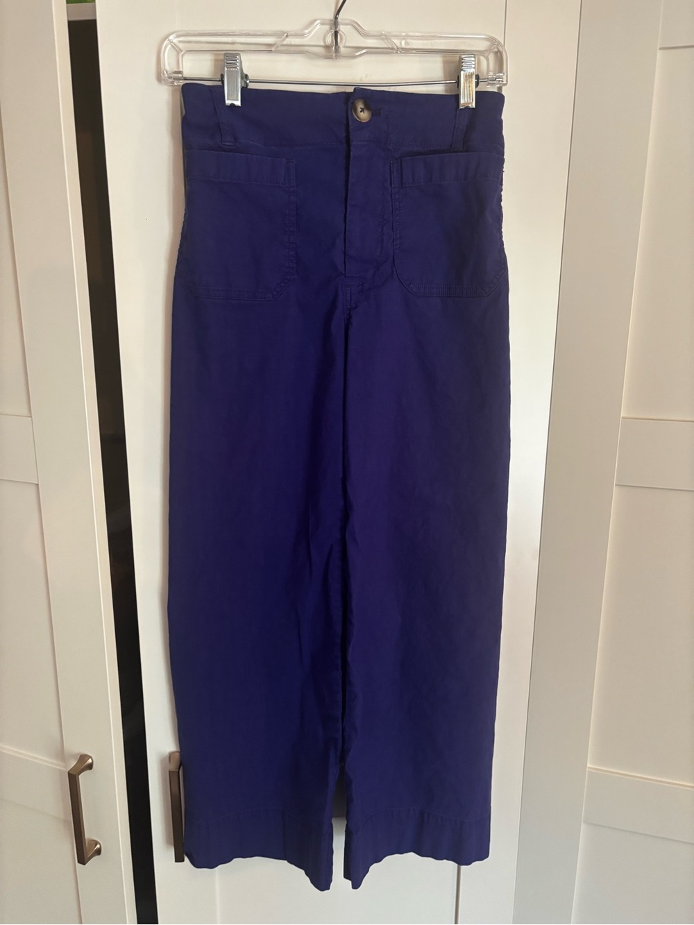 Anthropologie Maeve Colette Pants in Vibrant Purple Royal Blue Size 25 Summer